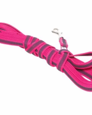K9 Super-grip Hundeline med Håndtag - Pink til Træning