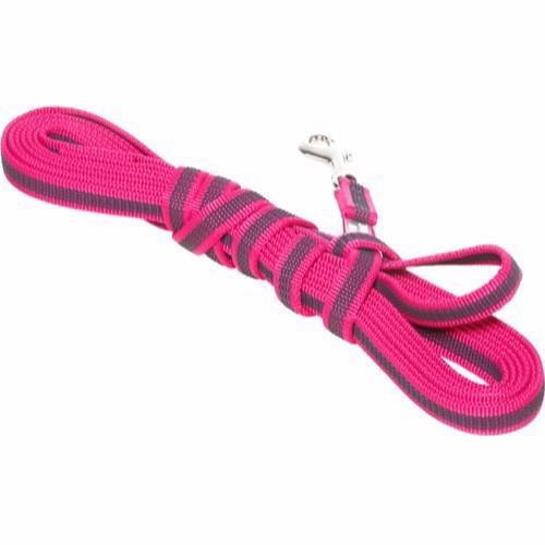 K9 Super-grip Hundeline med Håndtag - Pink til Træning