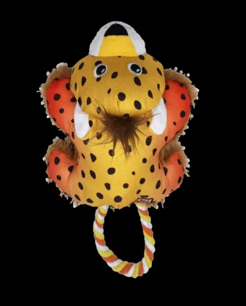 Kong Cozie Tuggz Cheetah – Blødt Hundelegetøj på Udsalg