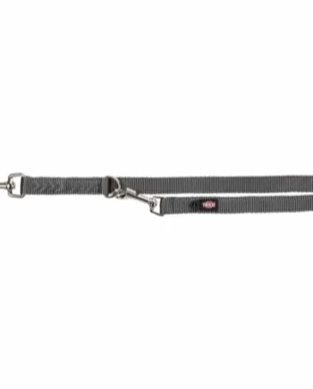 Kraftig Justerbar Nylon Hundeline - 2 Meter i Grafit