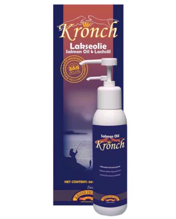 Kronch Lakseolie til Hund – 250 ml for Sund Pels og Led