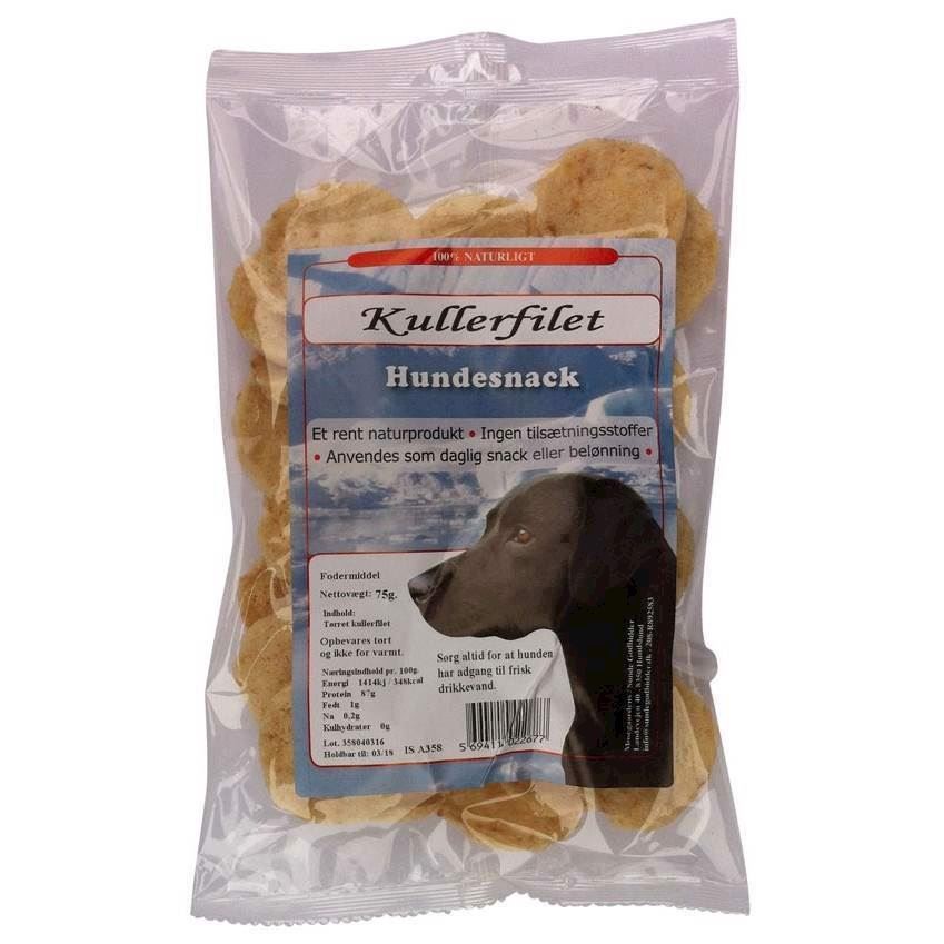 Kullerfilet Chips – Sund Fiskesnack til Hunde 75g