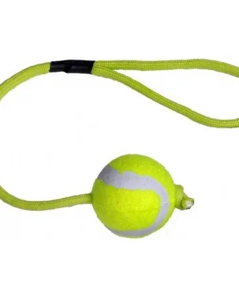 Mini Tennisbold med Snor – Sjovt Hundelegetøj!