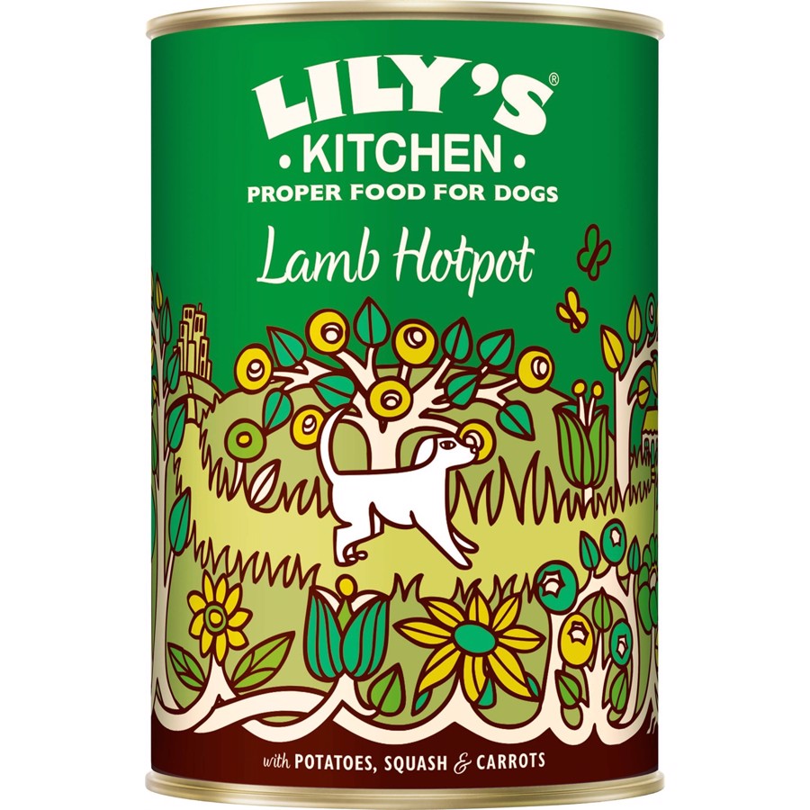Lækkert Lam Hotpot Dåsemad til Hunde fra Lilys Kitchen 400g