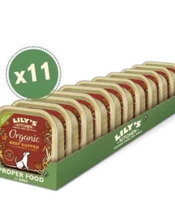 Lily's Kitchen Økologisk Oksekød Paté til Hunde 150g - Kvalitet!