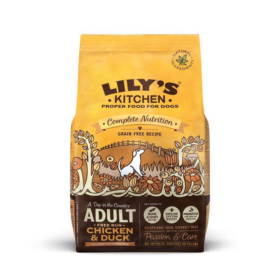 Lily's Kitchen Hundefoder med Kylling & And - 2 kg Tilbud!