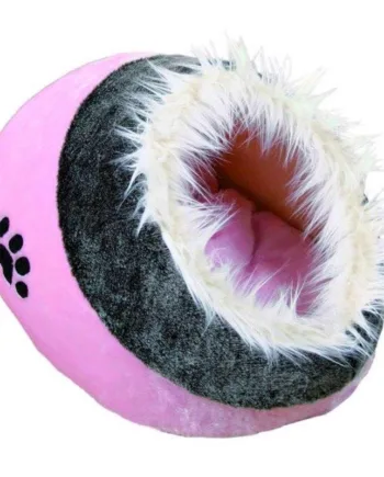 Minou Kattehule i Pink og Grå – Komfortabelt Kattested