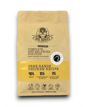 Mr. Bones Tørret Kylling 450g – Hundefoder Tilbud