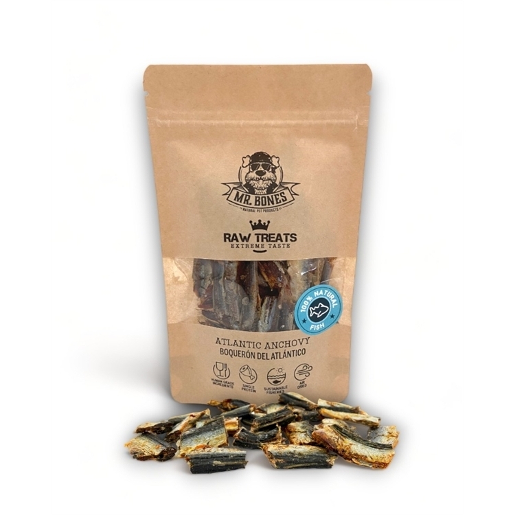 Mr. Bones Ansjossnacks 45g – Naturlig Snack til Kæledyr