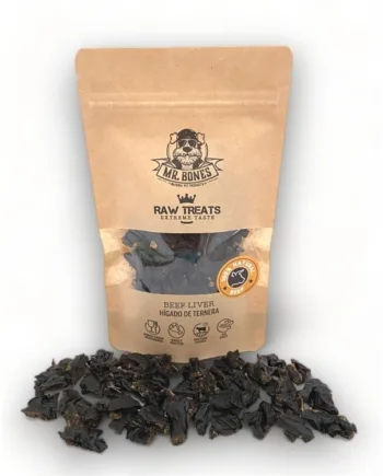 Mr. Bones Naturlig Okselever Snack til Hunde og Katte - 45g