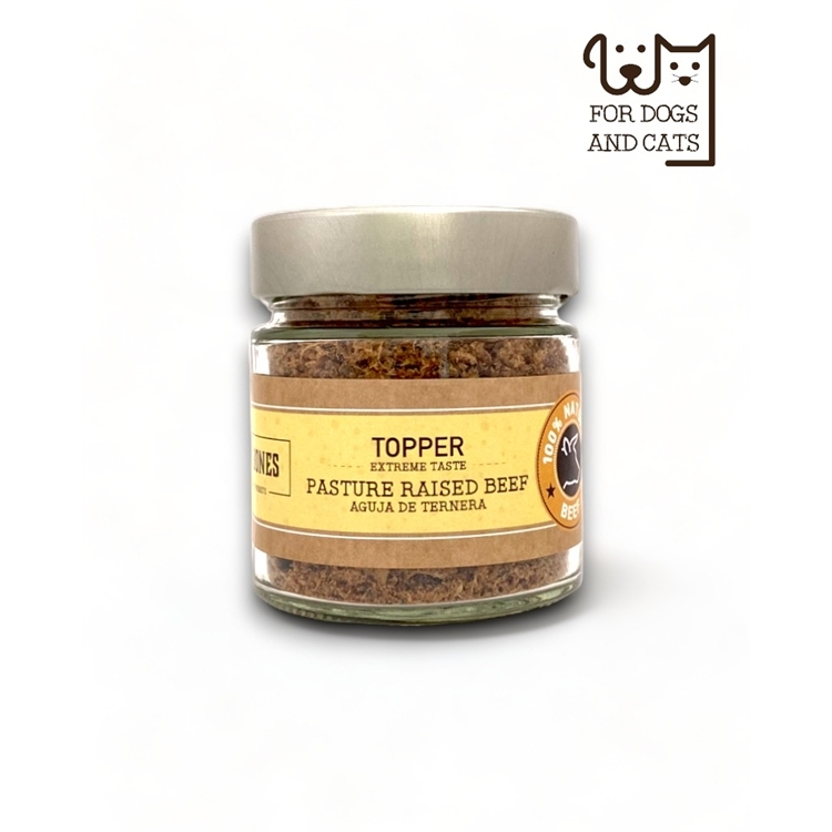Mr. Bones Toppers Beef 100g – Naturligt tilskud til kæledyr