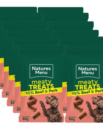 Natures Menu Barf Bites - 12 Oksekødsposer til Hunde