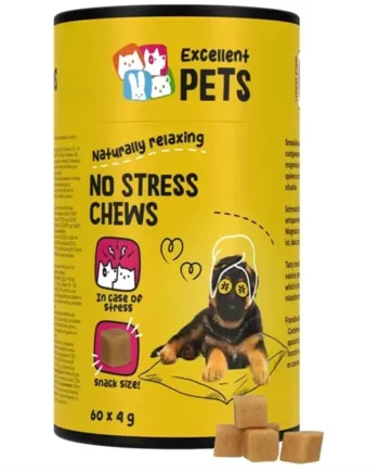 Beroligende No Stress Chews til hunde – 60 snacks til ro