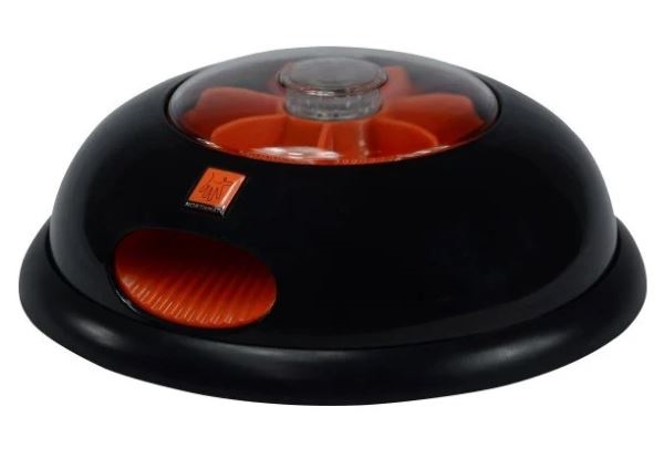 Northmate Pulse Slow Eater – Interaktiv Hundeskål, Sort/Orange