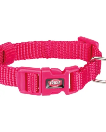 Holdbart Fuchsia Nylon Halsbånd til Hunde – Stil og Komfort