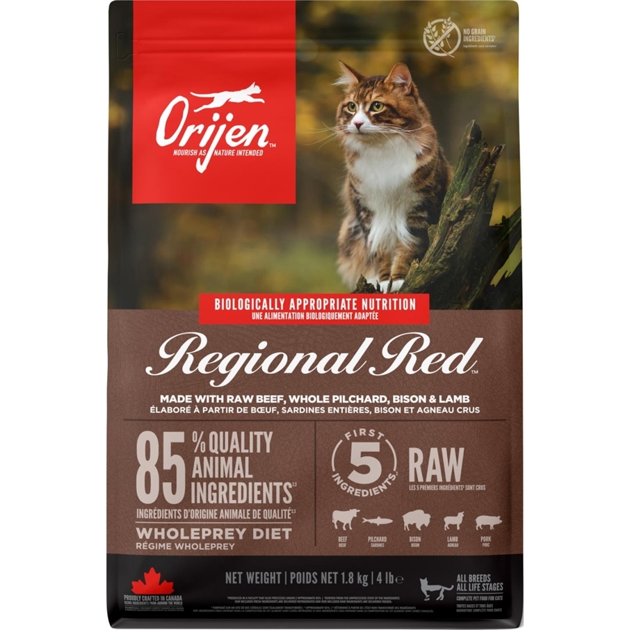 Orijen Kattemad Regional Red - Sundt Foder til Katte