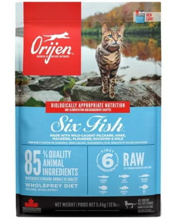 Orijen Kattemad med Seks Fisk - Naturlig Foder til Katte