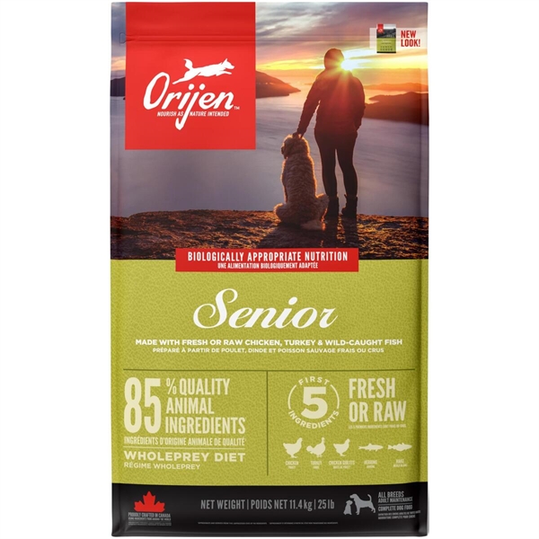 Orijen Senior Hundefoder 11 kg – Optimal kost til ældre hunde!