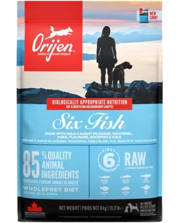 Orijen Six Fish Hundefoder til Voksne Hunde - Uovertruffen Tilbud!