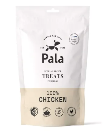 Pala Kyllingegodbidder 100g – Naturlig Hundesnack til Træning