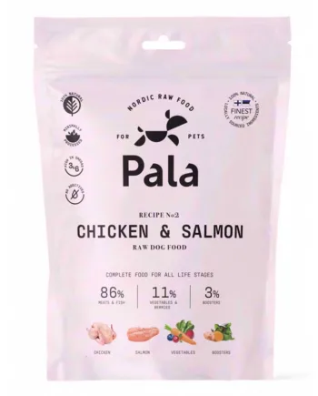 Pala Hundefoder Kylling & Laks 400g – Naturlig Kvalitet