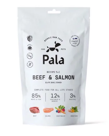 Pala Rå Hundefoder med Oksekød og Laks – 100g Kvalitet!