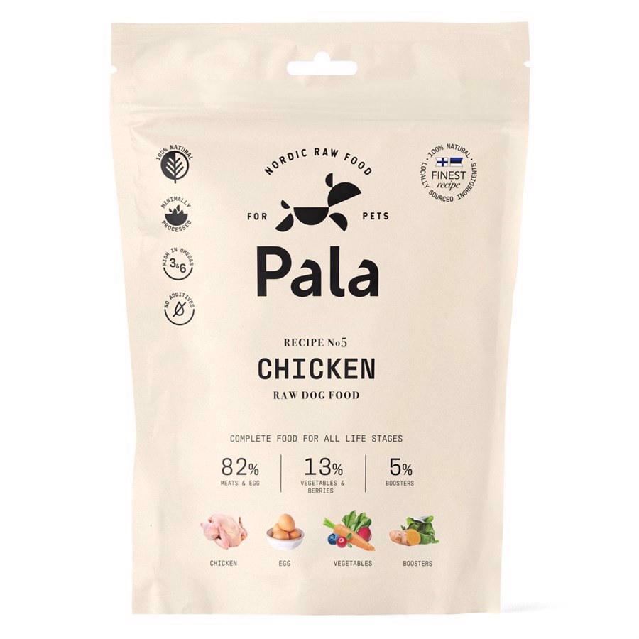 Pala Rå Hundefoder med Kylling 400g – Naturlig Sundhed!