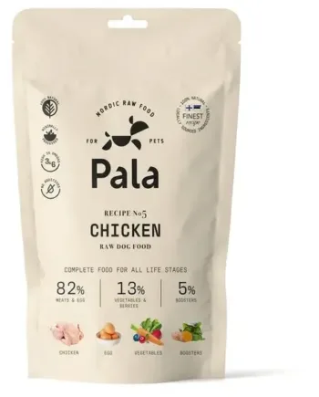 Pala Raw Hundefoder Kylling 100g – Sund Snack til Hunde