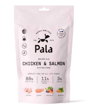 Pala Raw Hundefoder med Kylling og Laks 100g - Kvalitet!
