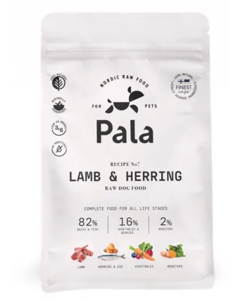 Pala Rå Hundefoder med Lam og Sild – Naturlig Kvalitet