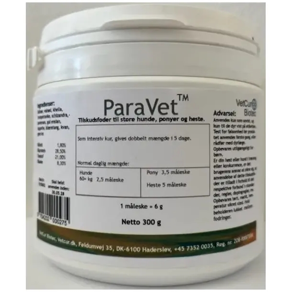 Paravet Ormemiddel 300g – Effektiv tarmstøtte til hunde!