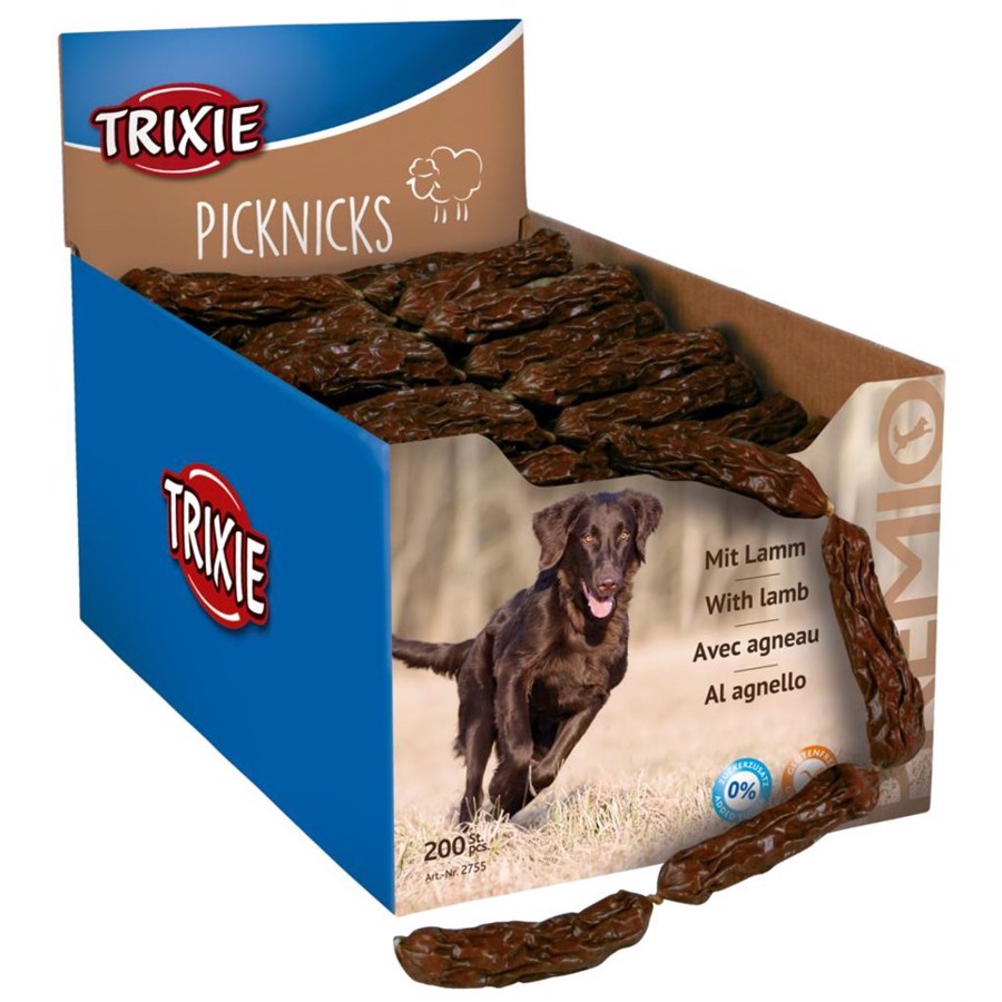 Premio Snackpølser med Lam – 200 stk til Hunde – Udsalg!