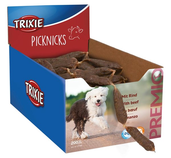 Premio Snackpølser til Hunde med Okse – 200 Stk Godbidder