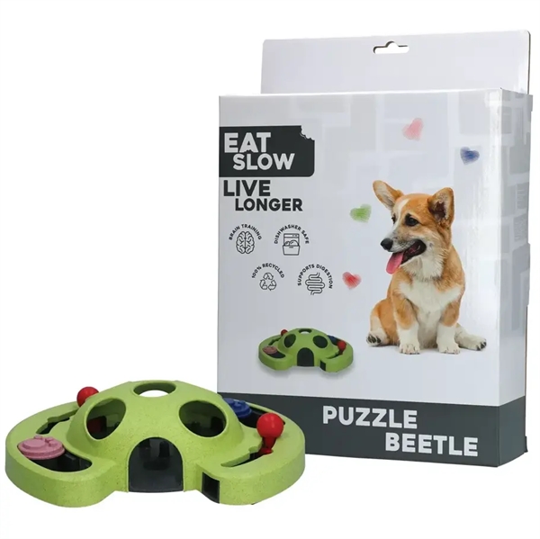 Puzzle Beetle – Interaktiv Slow Feeder til Hunde