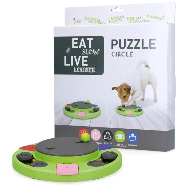 Puzzle Circle Slow Feeder til Hunde - Sjov Madoplevelse