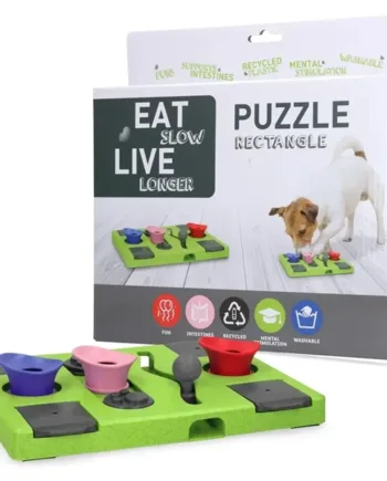 Puzzle Rectangle Hundespil – Mental Stimulation til Hunden