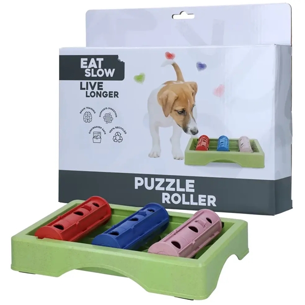Sjov Puzzle Roller til Hunde – Madspil og Stimulering