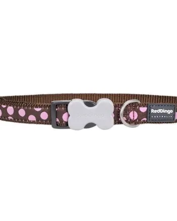 Red Dingo Hundehalsbånd med Pink Prikker - Fantastisk Tilbud!