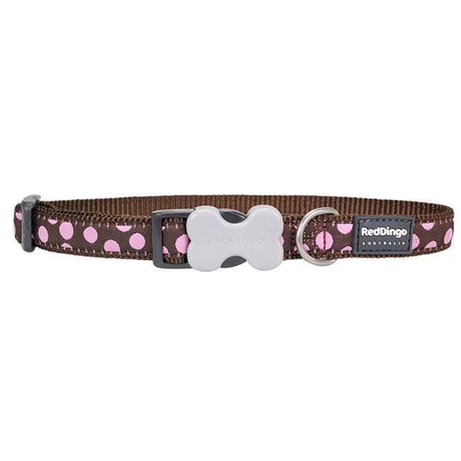 Red Dingo Hundehalsbånd med Pink Prikker - Fantastisk Tilbud!