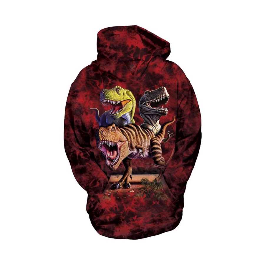 Rex Collage Børne Hoodie fra The Mountain - Udsalg!