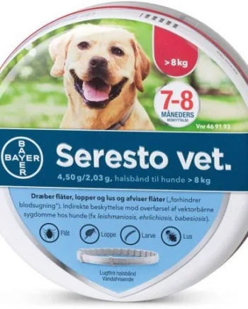 Seresto Vet Loppehalsbånd til Hunde - Effektiv Beskyttelse