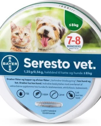 Seresto Vet Loppehalsbånd til Hunde - 8 Måneder Beskyttelse