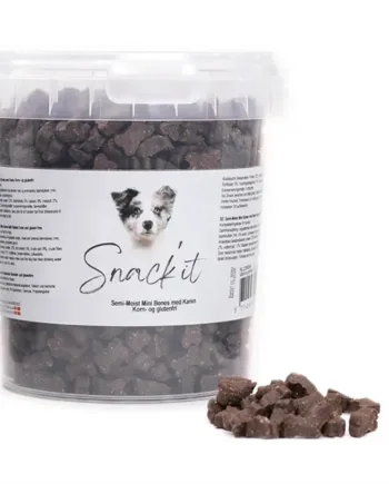 Snackit Mini Bones med Kanin 500g - Lækre Hundegodbidder