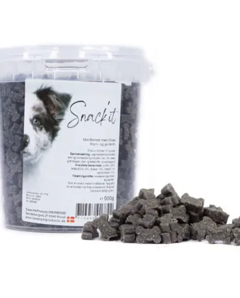 Snackit Mini Bones med Okse 500g – Lækre Hundegodbidder