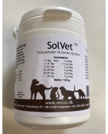 Sundhedstilskud til Hunde og Katte – Solvet Pulversalg 130g