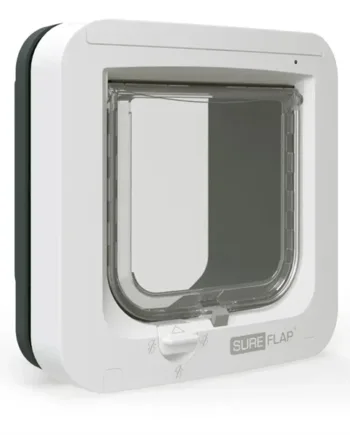 Sureflap Elektronisk Kattelem med Chip – Grå/Hvid Tilbud!