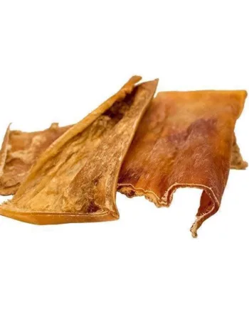 Tørrede Oksehoved Hud Plader - 750g Hundesnack Tilbud!