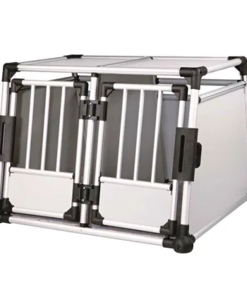 Trixie Dobbelt Aluminium Transportbur til Sikker Bilrejse
