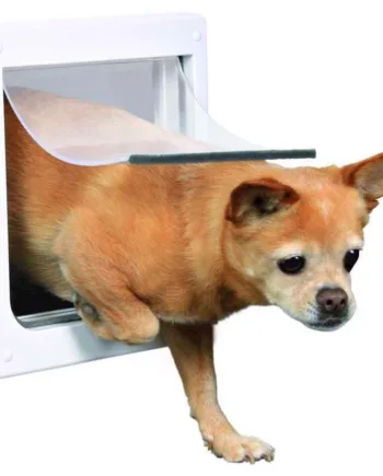 Lydsvag låsbar hundedør til små hunde fra Trixie