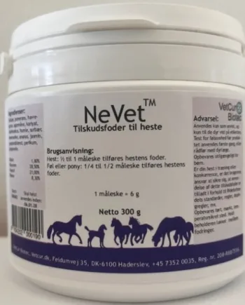 Vetcur Nevet Pulvér til Heste 300g - Specialtilbud!